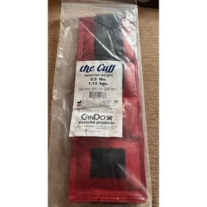 The Cuff Original Adjustable Ankle/ Wrist Weight Yoga Therapy Running Red 2.5lbs